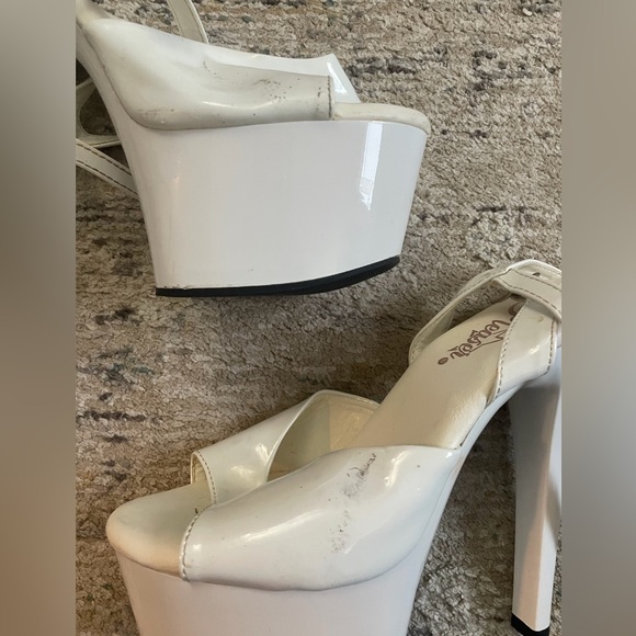 White Pleaser Heels - Picture 3 of 5